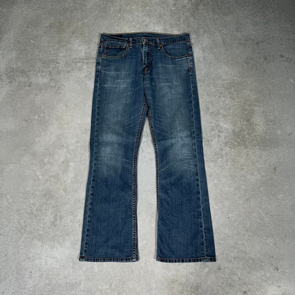 Levi's 527 Bootcut Men's 34x32 Jeans Slim Flare Denim Medium Wash
